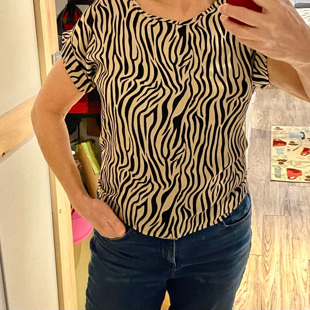 Zebra Print Women's Top